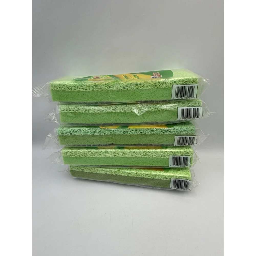 5) Libman Gator Mop Refill Head Tear Resistant Sponges Green Made In USA